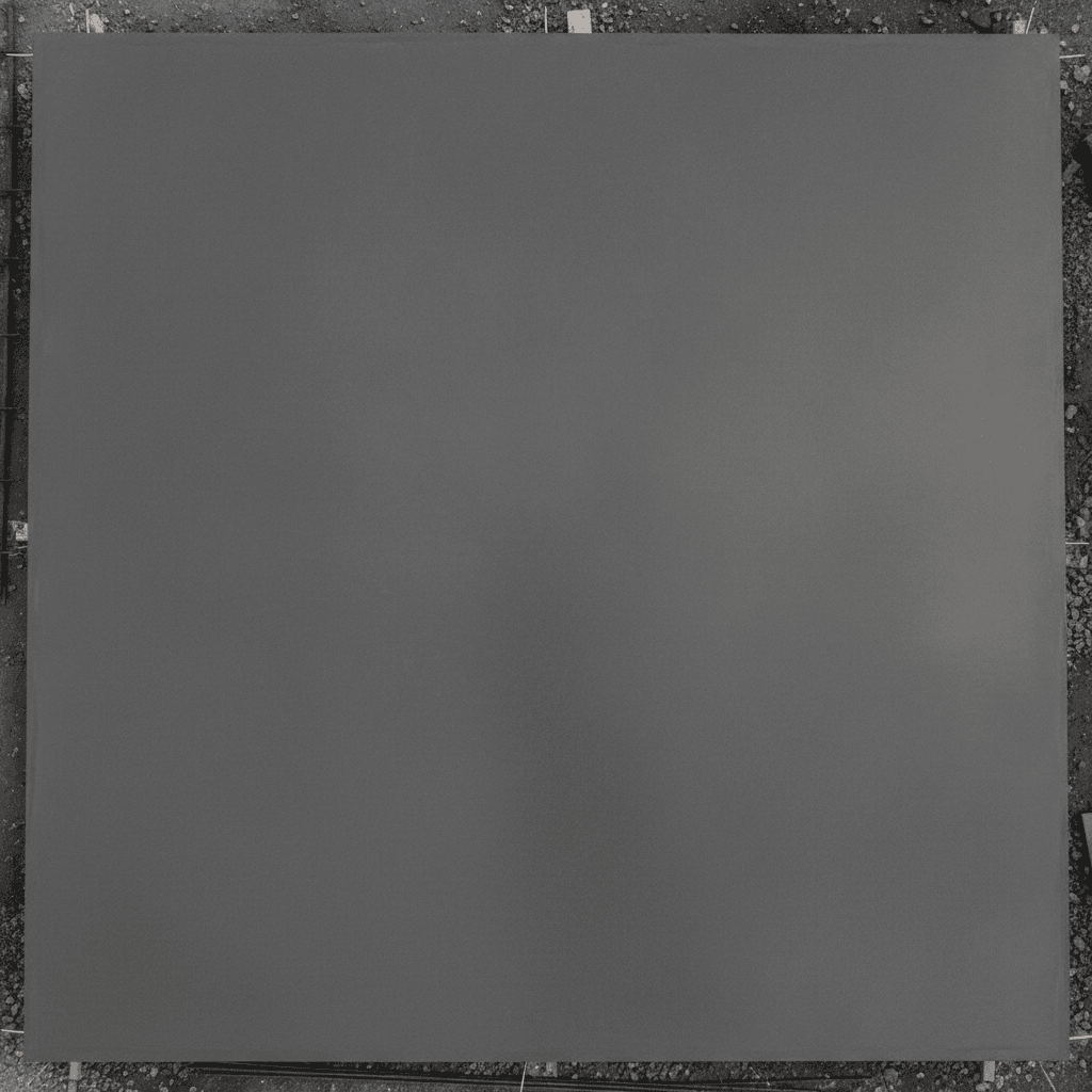 Finished concrete slab with clean edges and level surface